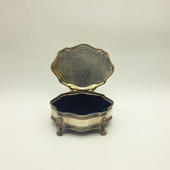 Jewelry Box -Silverplated - Picture 1 of 11